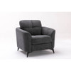 Lilola Home Callie Gray Velvet Fabric Sofa Loveseat Chair Living Room Set 89727
