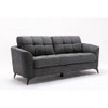 Lilola Home Callie Gray Velvet Fabric Sofa 89727-S
