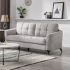 Lilola Home Callie Light Gray Velvet Fabric Sofa 89727LG-S
