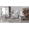Lilola Home Damian Light Gray Velvet Fabric Sofa Loveseat Chair Living Room Set 89728LG
