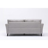 Lilola Home Damian Light Gray Velvet Fabric Sofa Loveseat Living Room Set 89728LG-SL