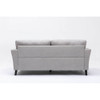 Lilola Home Damian Light Gray Velvet Fabric Sofa 89728LG-S