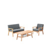 Lilola Home Bahamas Coffee Table Loveseat Chair Set 88873-TLC