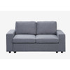 Lilola Home Winter Light Gray Linen Loveseat 881802-9