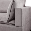 Lilola Home Madison Light Gray Fabric Reversible Sectional Sofa Ottoman 81400-6