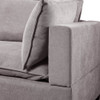 Lilola Home Madison Light Gray Fabric 7 Piece Modular Sectional Sofa with Ottoman 81400-9