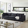 Lilola Home Madison Dark Gray Fabric Sofa Couch 81401-3