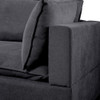 Lilola Home Madison Dark Gray Fabric Loveseat 81401-4