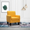 Lilola Home Mia Yellow Linen Accent Armchair 89006