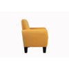 Lilola Home Mia Yellow Linen Accent Armchair 89006