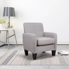 Lilola Home Mia Beige Linen Accent Armchair 89007