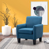 Lilola Home Mia Blue Linen Accent Armchair 89008