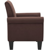 Lilola Home Angelo Chocolate Microfiber Fabric Armchair 88900