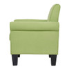 Lilola Home Angela Green Microfiber Fabric Armchair 88901