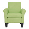 Lilola Home Angela Green Microfiber Fabric Armchair 88901