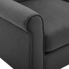 Lilola Home Angelo Dark Gray Microfiber Fabric Armchair 88902