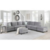 Lilola Home Simona Gray Velvet 8Pc Modular Sectional Sofa 88019-5