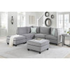 Lilola Home Simona Gray Velvet 6Pc Modular Sectional Sofa 88019-6