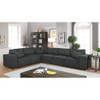 Lilola Home Janelle Modular Sectional Sofa in Dark Gray Linen 89117-3