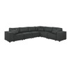 Lilola Home Janelle Modular Sectional Sofa in Dark Gray Linen 89117-3