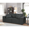 Lilola Home Elson Loveseat in Dark Gray Linen 89117-6