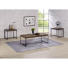 Lilola Home Lennox 3 Piece Brown Coffee and End Table Set  98040