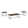 Lilola Home Lennox 3 Piece Brown Coffee and End Table Set  98040