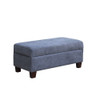 Lilola Home Diego Gray Fabric Sectional Sofa with Right Facing Chaise, Storage Ottoman, and 2 Accent Pillows 83000
