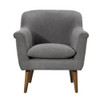 Lilola Home Shelby Gray Woven Fabric Oversized Armchair 88867
