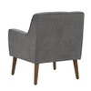 Lilola Home Ryder Mid Century Modern Gray Woven Fabric Tufted Armchair 88868
