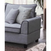 Lilola Home Harmony Light Gray Fabric Sectional Sofa with Left-Facing Chaise and Storage Ottoman 83005