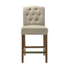 Lilola Home Darby Tan Fabric Counter Height Chair 30513