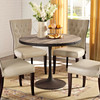 Modway Drive 40" Round Wood Top Dining Table EEI-1197-BRN-SET