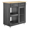 Modway Culinary Kitchen Cart With Towel Bar - EEI-6275