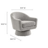 Modway Astral Boucle Fabric Swivel Chair - EEI-6359