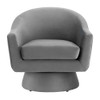 Modway Astral Performance Velvet Fabric and Wood Swivel Chair - EEI-6360