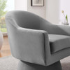 Modway Astral Performance Velvet Fabric and Wood Swivel Chair - EEI-6360