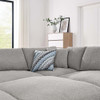 Modway Commix Down Filled Overstuffed Boucle Fabric 6-Piece Sectional Sofa - EEI-6372