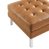 Modway Loft Tufted Vegan Leather Armchair and Ottoman Set - EEI-6409