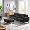 Modway Loft Tufted Vegan Leather Sofa and Ottoman Set - EEI-6410