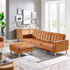 Modway Loft Tufted Vegan Leather Sofa and Ottoman Set - EEI-6410