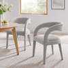 Modway Pinnacle Boucle Upholstered Dining Chair Set of Two - EEI-6562