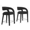 Modway Pinnacle Boucle Upholstered Counter Stool Set of Two - EEI-6565