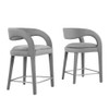 Modway Pinnacle Performance Velvet Counter Stool Set of Two - EEI-6566