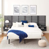 Modway Render Wall Mount King Headboard and Modern Nightstands - MOD-7117