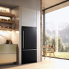 Forno 31" Milano Espresso Bottom Freezer Right Swing Door Refrigerator in Black - FFFFD1785-31BLK