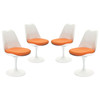 Modway Lippa Dining Side Chair Fabric Set of 4 EEI-1342-ORA