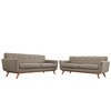 Modway Engage Loveseat and Sofa Set of 2 EEI-1348-GRA
