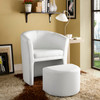 Modway Divulge Armchair and Ottoman EEI-1407-WHI White