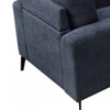 Lilola Home Jackson Black Fabric Sofa Loveseat Chair Living Room Set - 83003-SLC 